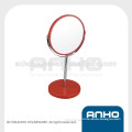 Red Double-Sided Swivel Cosmetic Mirror, Vanity Mirror, Makeup Mirror
